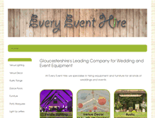 Tablet Screenshot of every-event-hire.co.uk